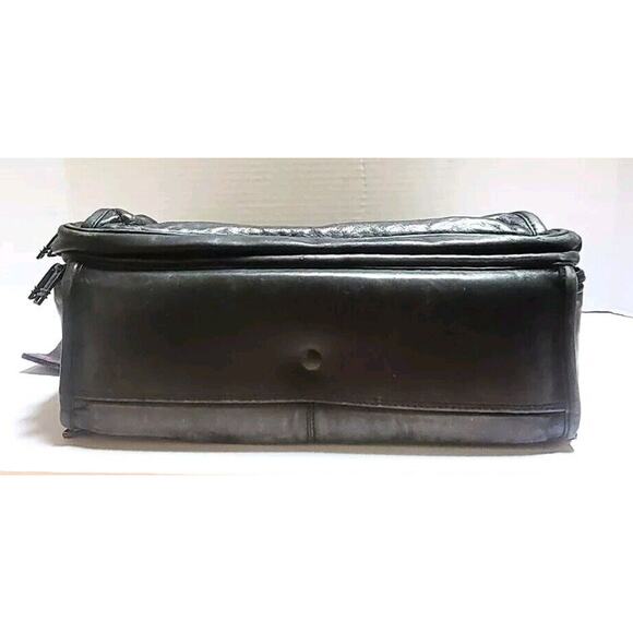 TUMI Leather Briefcase Backpack Laptop Travel Bag 16x13 Office Organizer Tote - Picture 8 of 16
